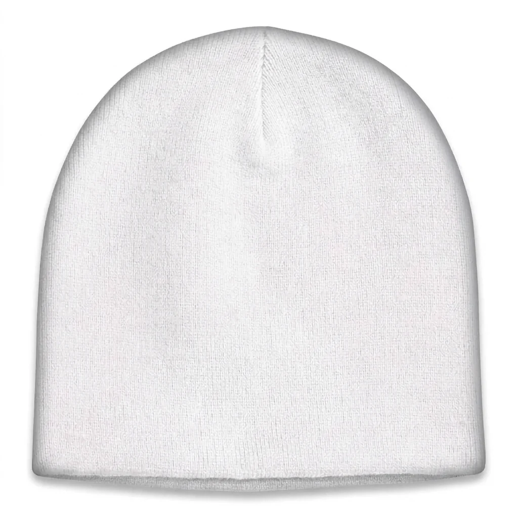 Classic Knit Beanie in White