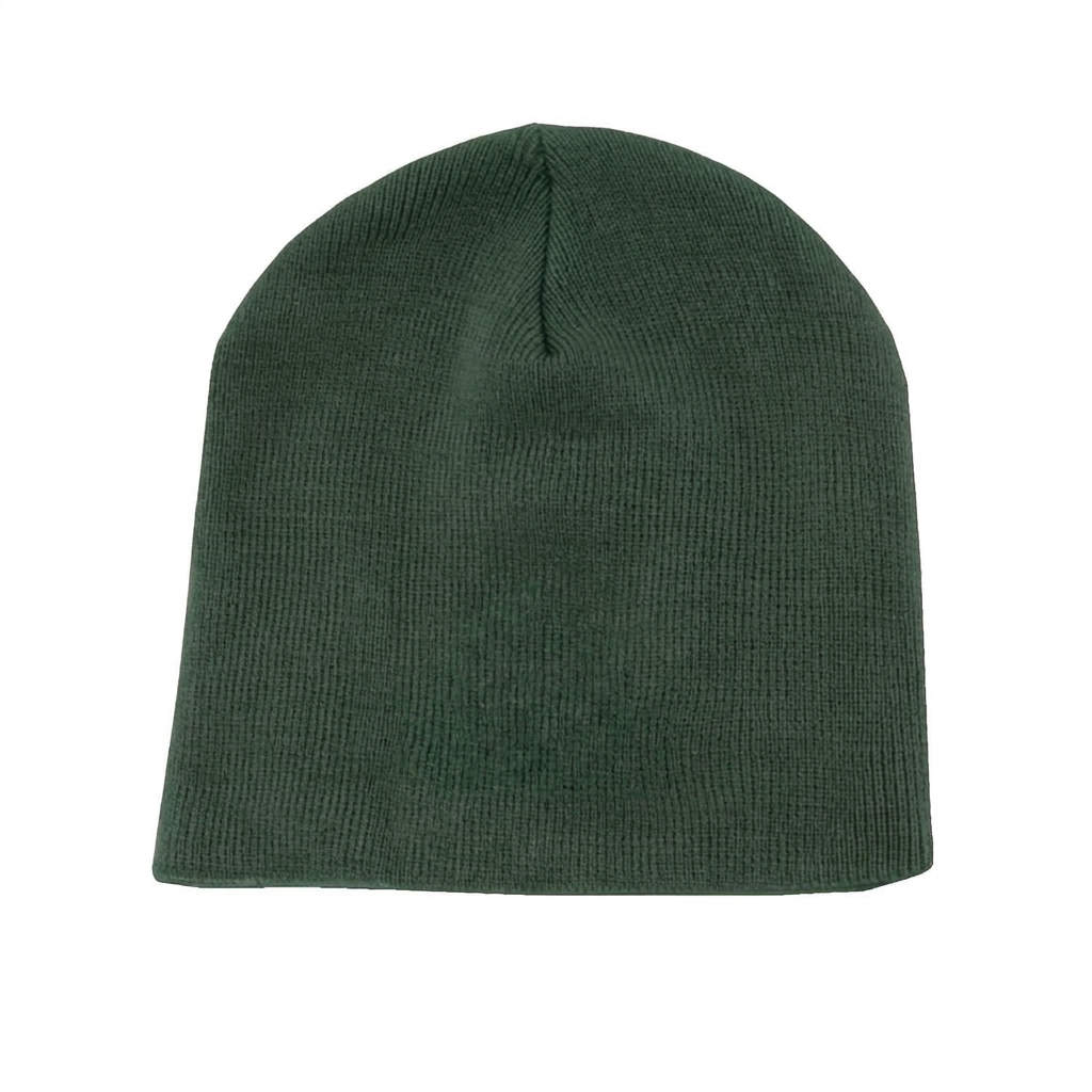 Classic Cuff Beanie in Dark Green