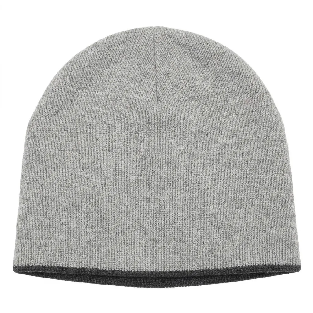 Reversible Beanie in Light Gray