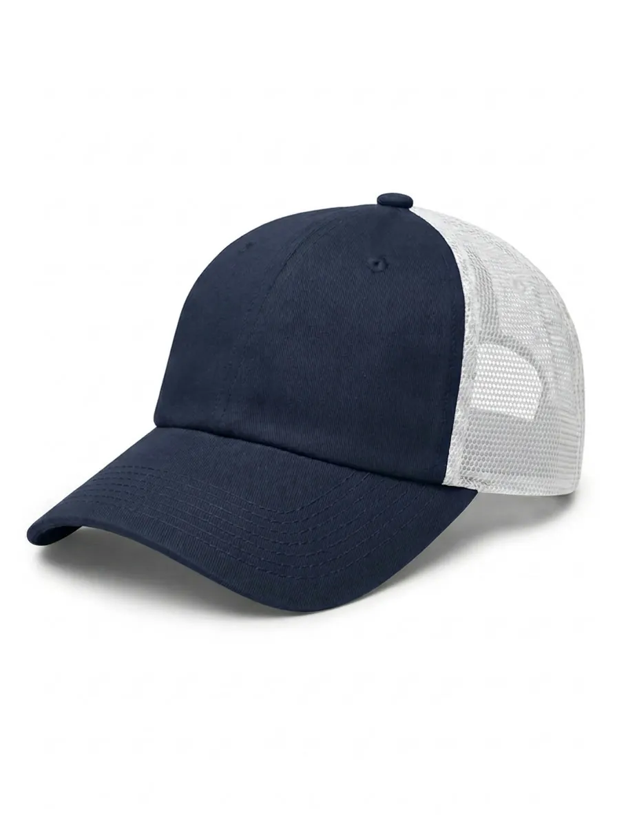 The Relaxed Trucker in Navy / White