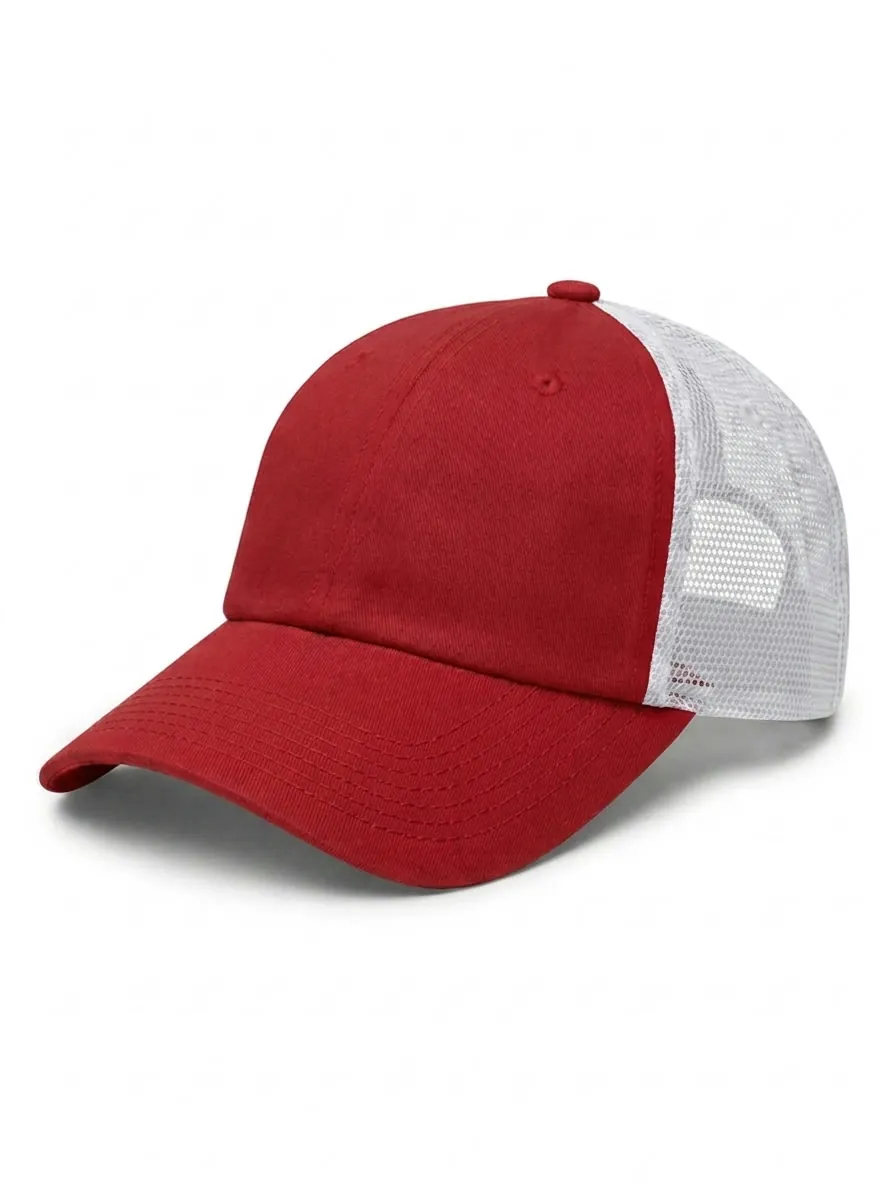 The Relaxed Trucker in Red / White