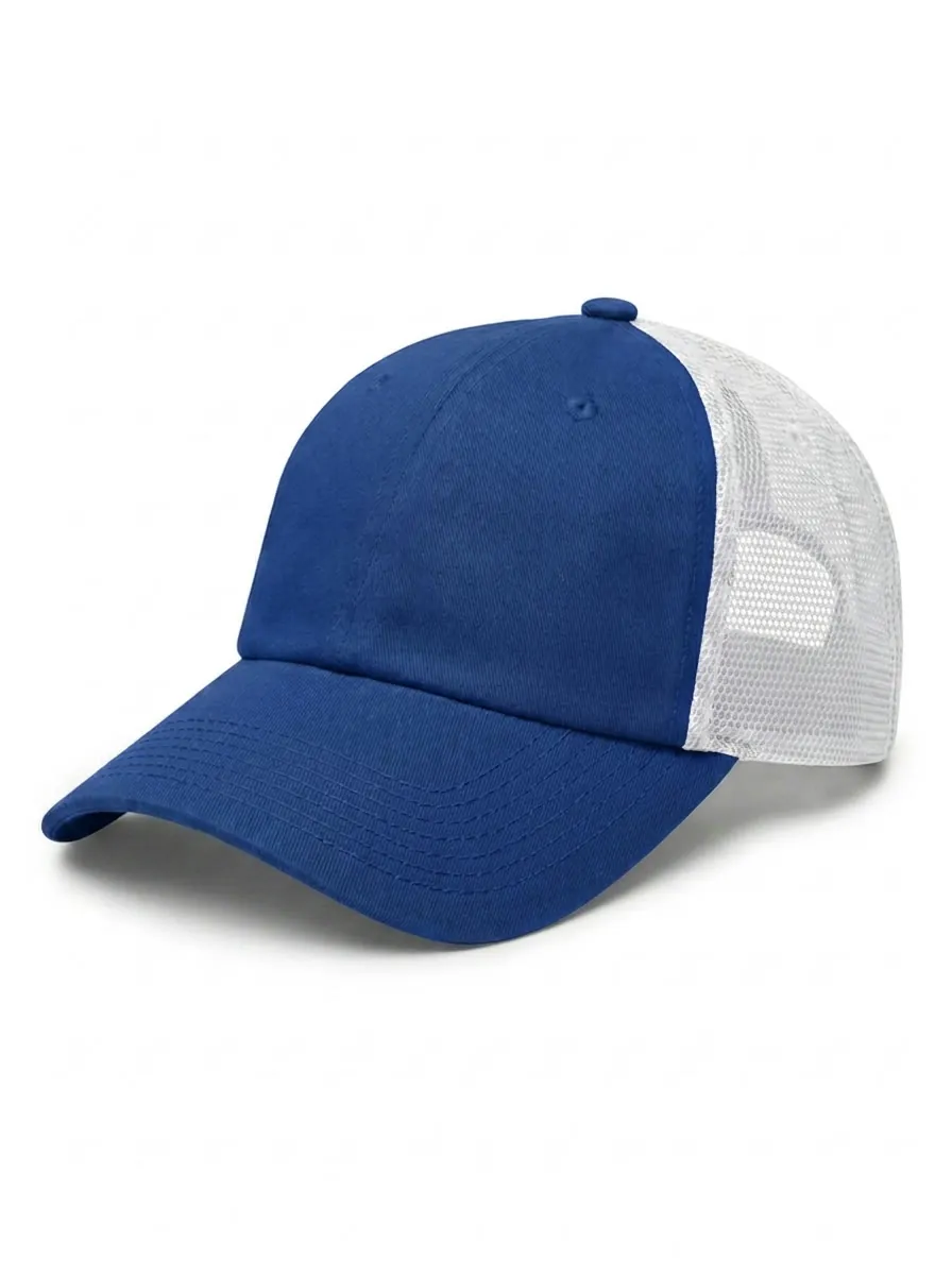 The Relaxed Trucker in Royal / White