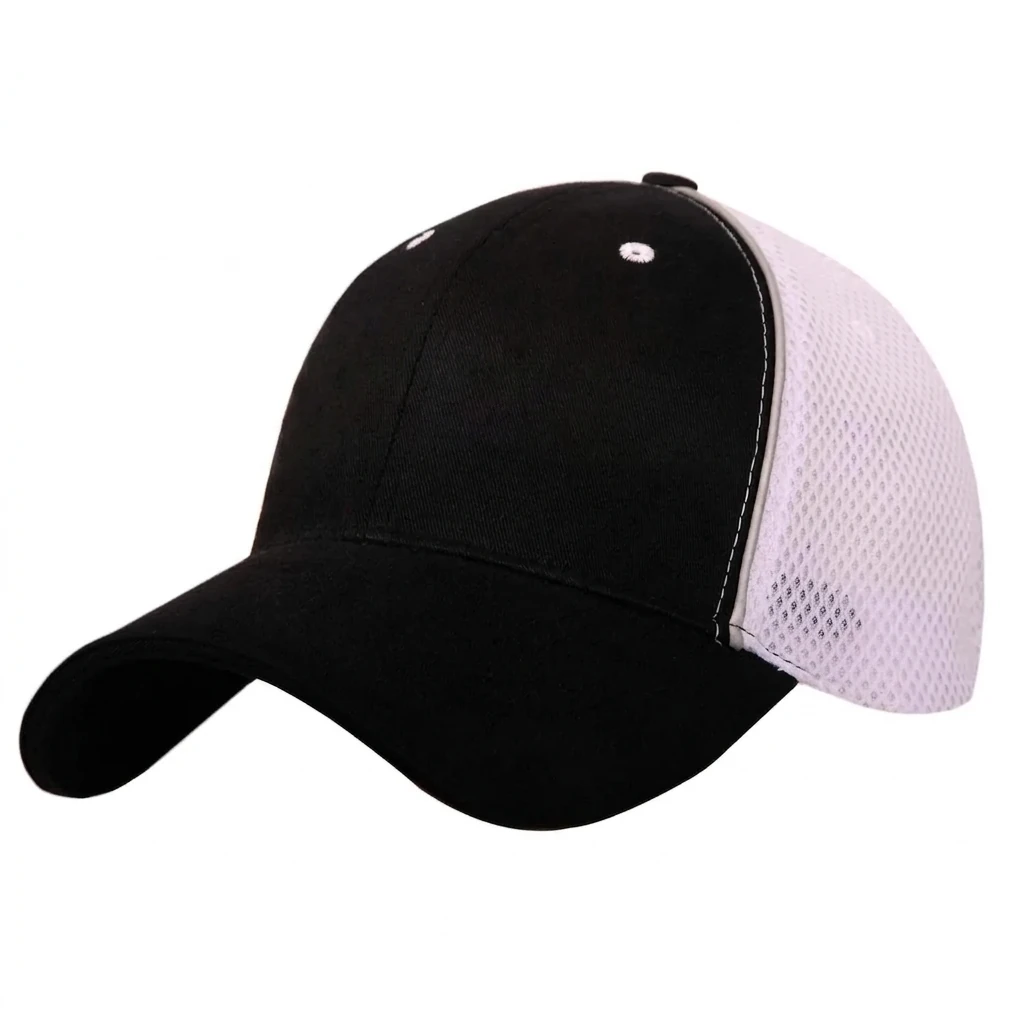 Sportsmesh Trucker Cap in Black / White
