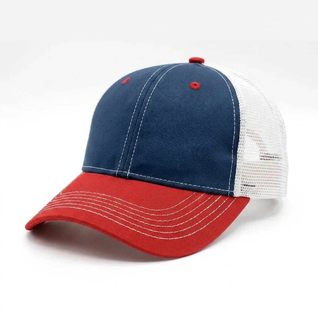 The Tour Cap in Navy / White / Red / Navy