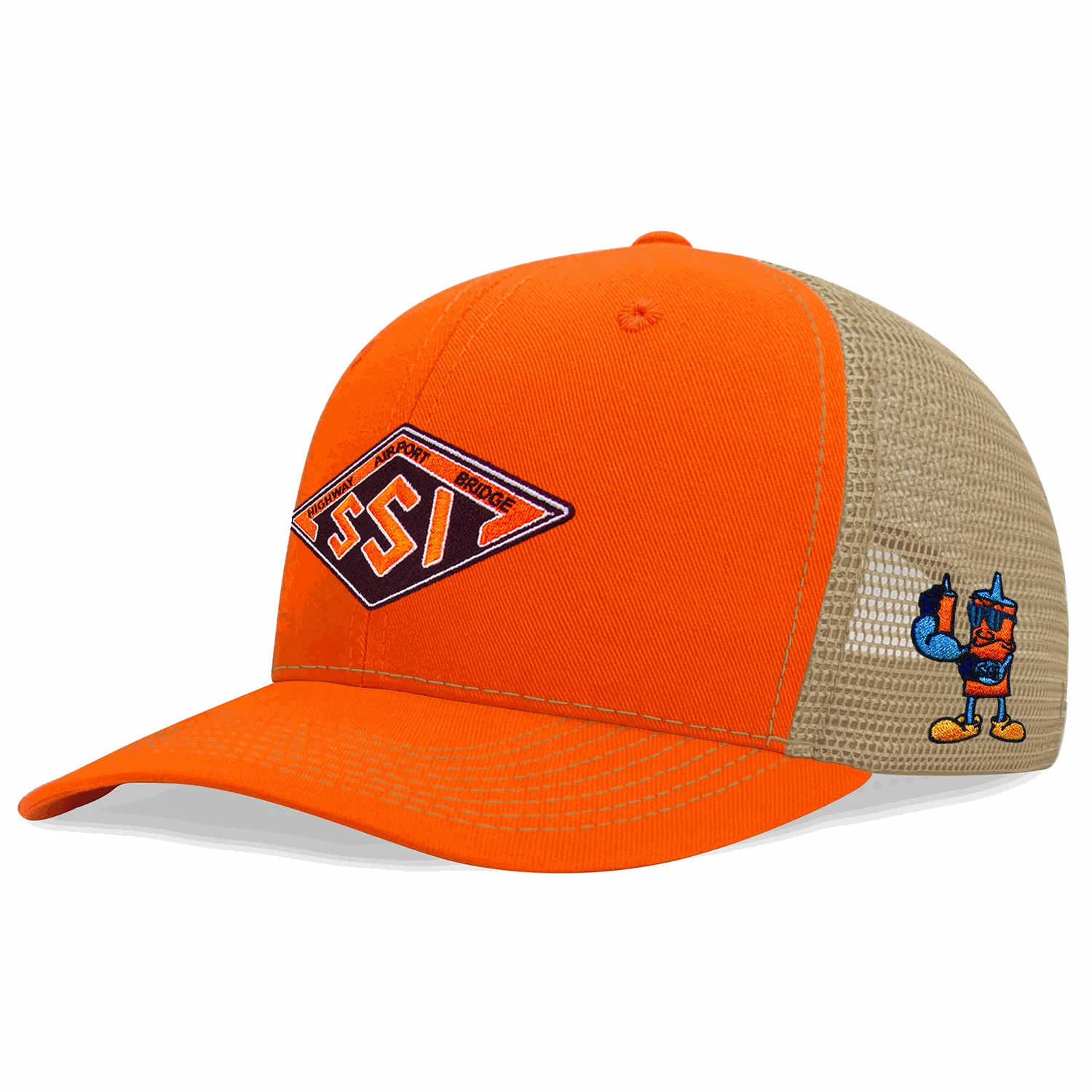 Style 1112 Classic Structured Trucker — customizable live in the 1112 designer
