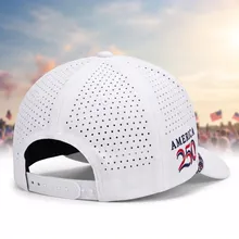 Back view with perforated mesh and snapback